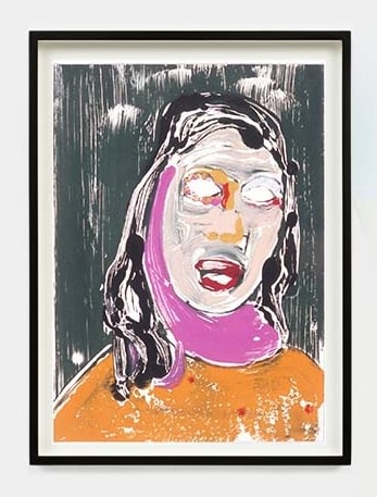 Nicola Tyson Portrait Head #8, 2002 Acrylic on Paper 20x14” 50.8x35.6cm (NTY19.003)
