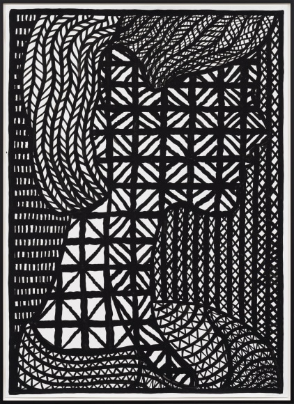 José Lerma Untitled, 2023 Acrylic on polypropylene sheet 86 1/2 x 62 1/4 x 2 in (framed) 219.7 x 158.1 x 5.1 cm (framed) (JLE23.043)