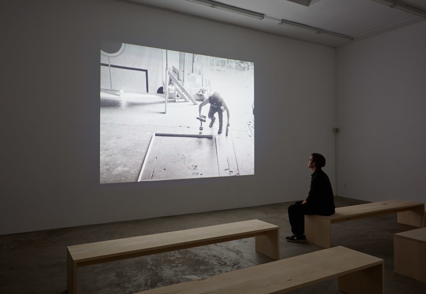 Installation view, with it which it as it if it is to be, 2016, 16mm film transferred to HD, 31 minutes, Edition of 3 / 2 AP, EF16.013