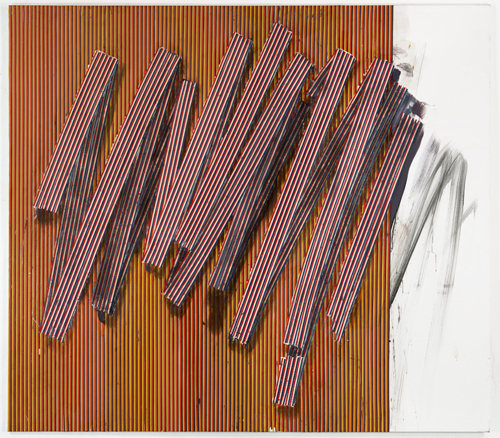 Andreas Plum, Great Escape, 2011, Oil, acrylic and paper on canvas, 86 5/8 x 98 3/8 in (220 x 250 cm)