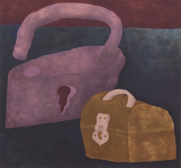 Ginny Casey, Master Lock, 2017, Oil on canvas, 30 x 32 in, 76.2 x 81.3 cm (GCA17.019)
