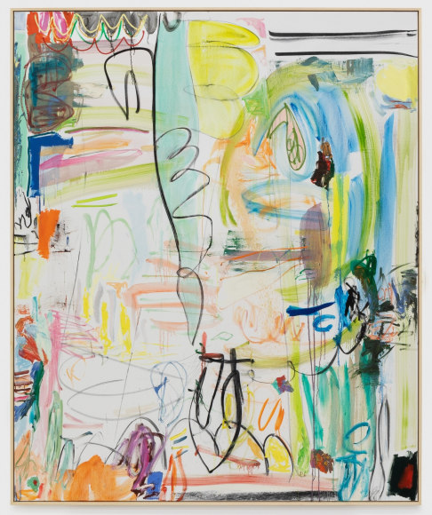 Andreas Breunig, Body Possibility 40, 2020. Oil, graphite, charcoal on canvas, 90 1/2 x 74 3/4 in, 230 x 190 cm (ABR20.010)