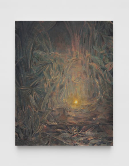 Marin Majic, Standing in front of the mirror telling yourself thank you, 2022 Colored pencil, oil color and marble dust on linen 82 5/8 x 65 in 209.9 x 165.1 cm (MMA22.028)