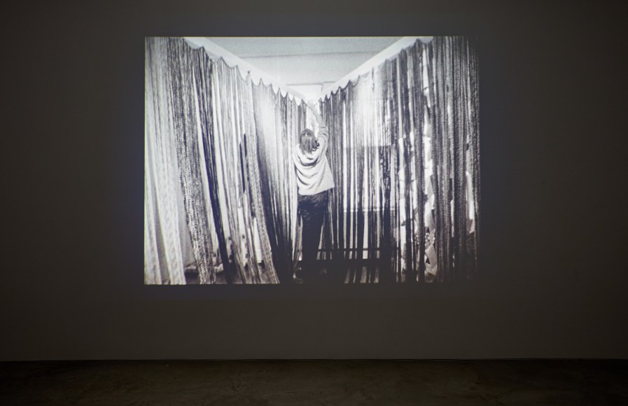 with it which it as it if it is to be, Film Still, Installation view
