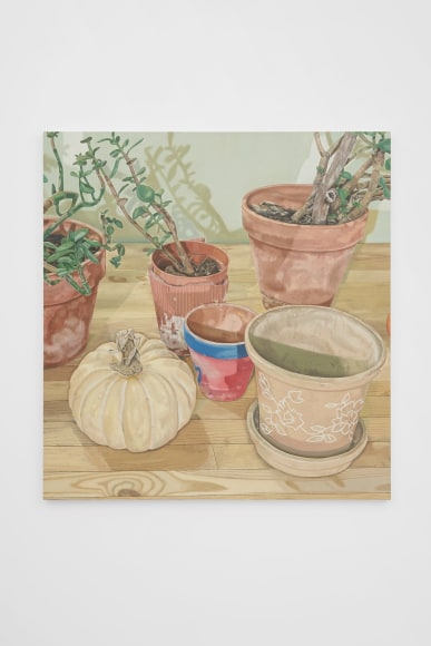 Michael Cline Sorting, 2022 Oil on linen 36 x 34 in 91.4 x 86.4 cm (MCL22.006)