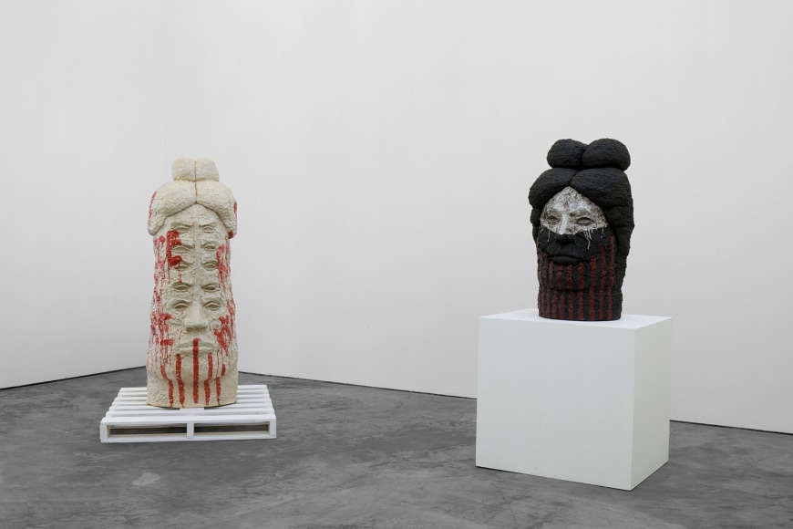 Installation View of "DO YOU PRACTICE YOUR CULTURE?", and "DO YOU SPEAK INDIAN?"