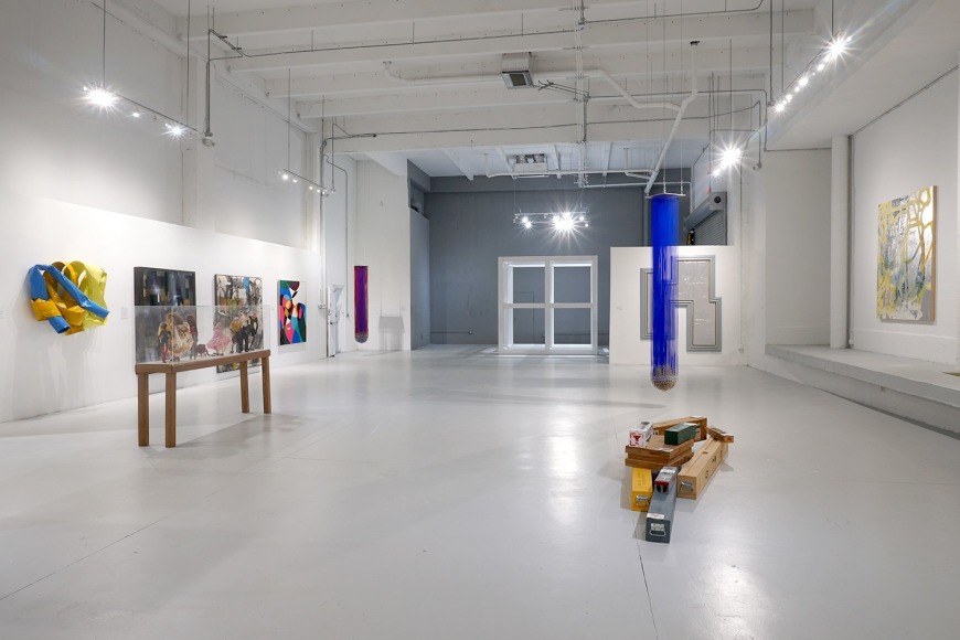 Artworks featured by Anna Fasshauer, Radcliffe Bailey, Jan-Ole Schiemann, Gregor HIldebrandt, Eva LeWitt, Sol LeWitt, Nathalie Djurberg and Hans Berg, Christian Eckart, Dave Muller, Hugo McCloud