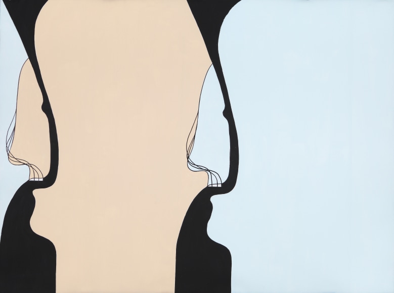 "Untitled", 2010 Gouache, ink on primed paper