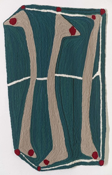 "Untitled", 2018 Wool on cotton