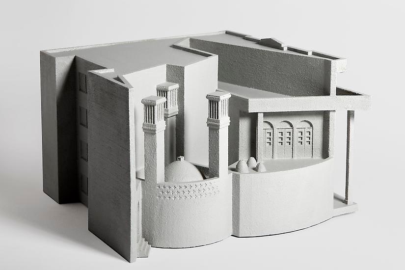 Nazgol Ansarinia in collaboration with Roozbeh Elias-Azar, Fabrications. Residential apartments - water reserve &amp;amp; wind towers on Sayad highway, 2013