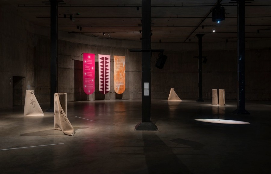 Hera Büyüktasçiyan,&nbsp;Reveries of an Underground Forest, 2019, Installation view at Enmeshed, the East Tank, Tate Modern, 2022