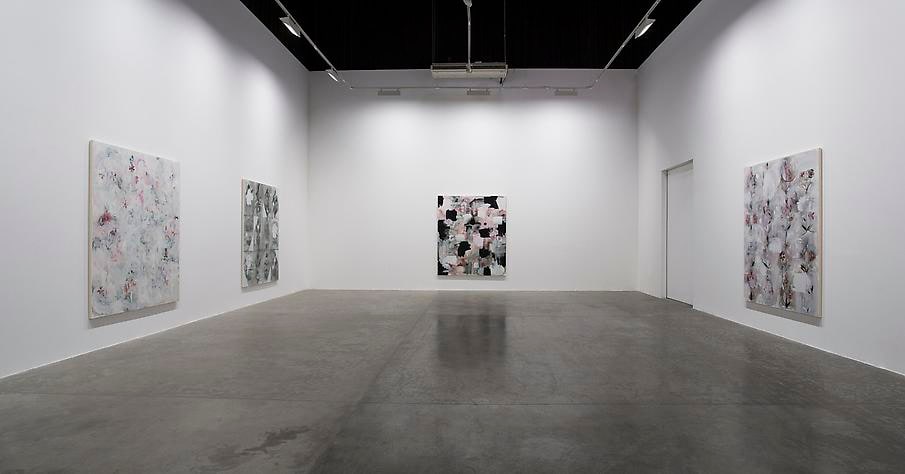 Palimpsest: Unstable Paintings for Anxious Interiors, Installation view at Green Art Gallery, Dubai, 2014