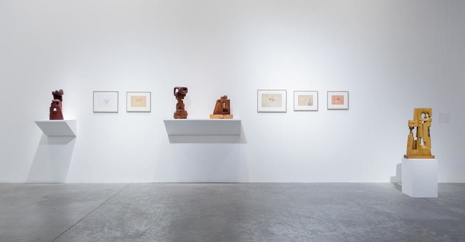 Poetry in Wood, Chaouki Choukini, Installation view at Green Art Gallery, Dubai, 2016