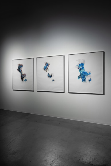 Lakes Drying, Tides Rising, Nazgol Ansarinia, Installation view at Green Art Gallery, Dubai, 2022