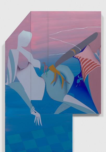 Maryam Hoseini,&nbsp;Two Visitors and Broken Window (detail), 2020