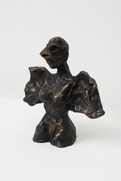 Ana Mazzei, Fatima, 2023-2024, Bronze with patina, concrete plinth