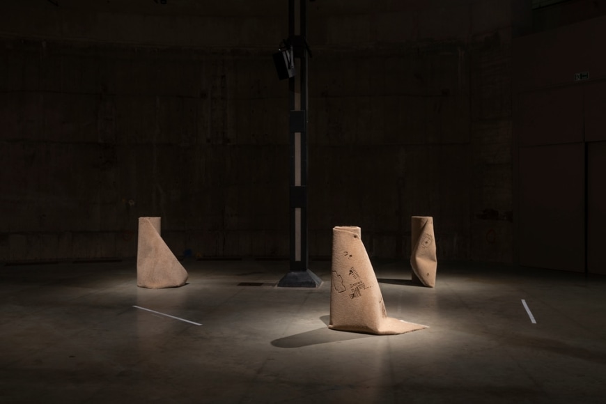 Hera Büyüktasçiyan,&nbsp;Reveries of an Underground Forest, 2019, Installation view at Enmeshed, the East Tank, Tate Modern, 2022
