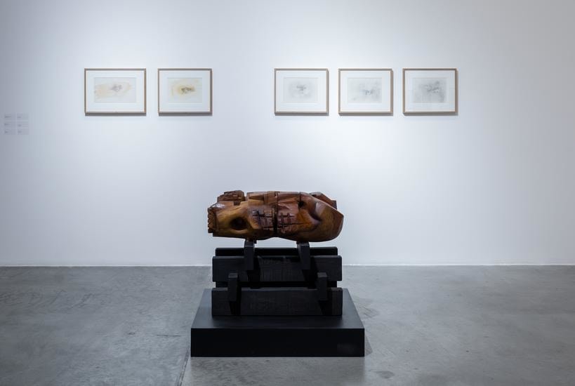 Poetry in Wood, Chaouki Choukini, Installation view at Green Art Gallery, Dubai, 2016