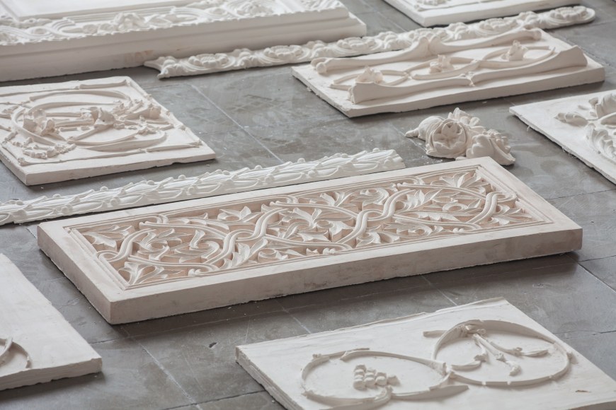 Michael Rakowitz,&nbsp;The Flesh Is Yours, The Bones Are Ours, 2015, Installation view, Galata Greek Primary School, 14th Istanbul Biennial, Turkey, 2015