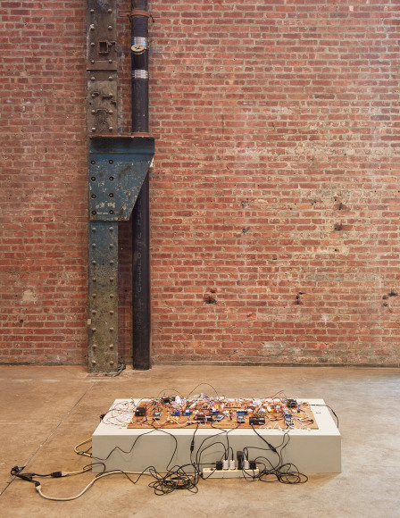 Shadi Habib Allah, Did you see me this time, with your own eyes?, 2018, Raspberry Pi computers, Z-Line phones and chargers, microcontrollers, video with sound