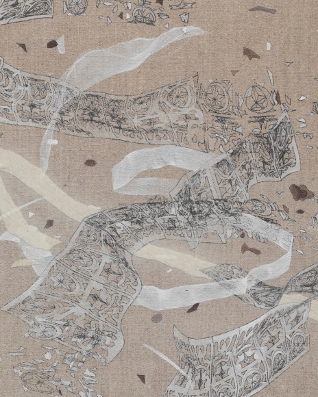 Asma Belhamar, Studies for reassessing motion 1 (detail), 2023