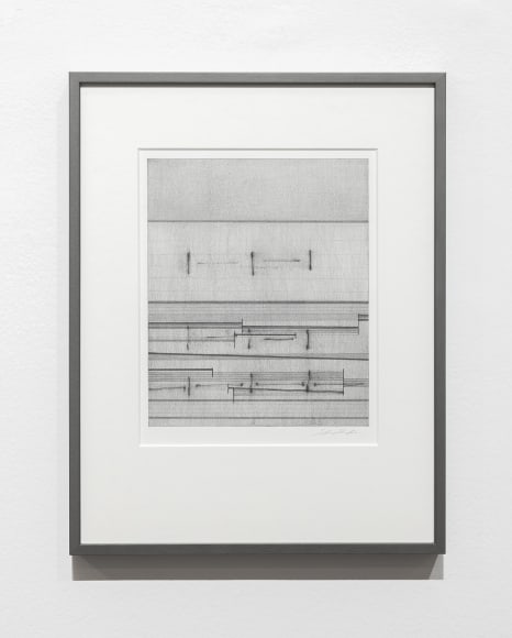 Seher Shah, Of Dust and Measure (7), 2019-2021, Graphite, ink and graphite dust on cotton paper