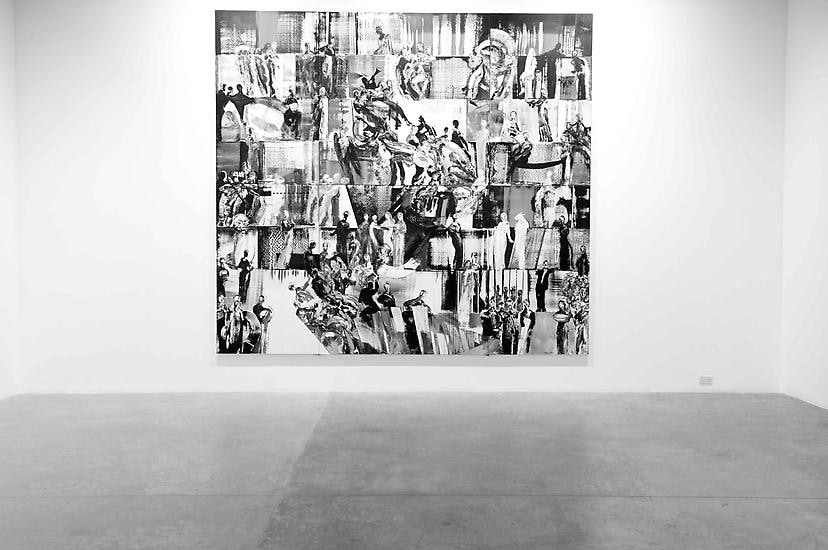Grey Ash,&nbsp;Ahmad Moualla, Installation view at Green Art Gallery, Dubai, 2011