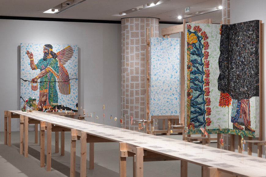 Allspice | Michael Rakowitz &amp;amp; Ancient Cultures, 2025, Installation view. A collaboration between NEON + the Acropolis Museum