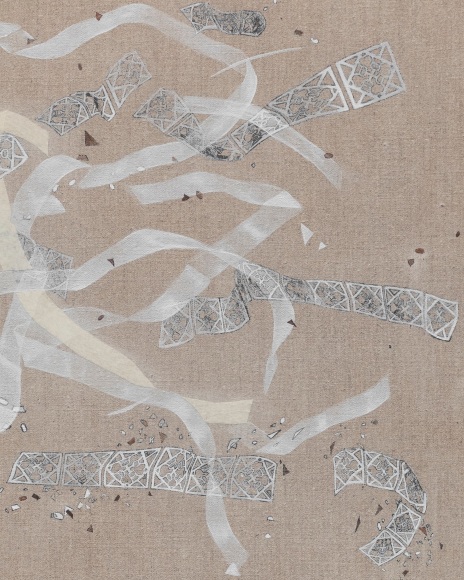 Asma Belhamar, Studies for reassessing motion 2 (detail), 2023