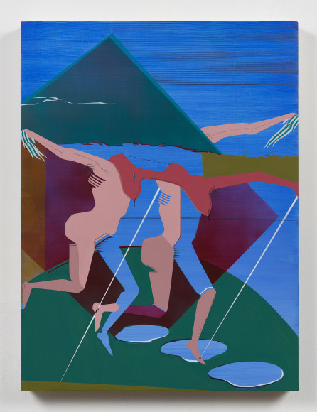 Maryam Hoseini,&nbsp;Secrets Between Her and Her Shadow 6,&nbsp;2019, Acrylic, ink, and pencil on wood panel,&nbsp;61 x 45.75&nbsp;cm