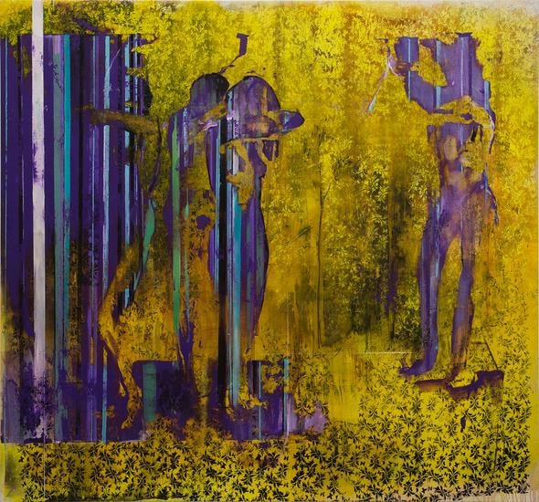 Zsolt Bodoni, Untitled (Stripe), 2014, acrylic on canvas, 180 x 200 cm