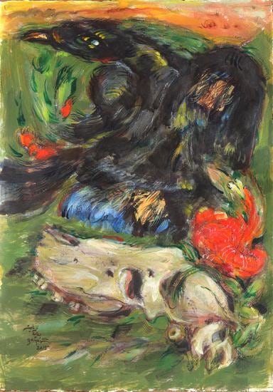 Elias Zayat,&nbsp;The Unknown, 2015, Tempura on board, 105 x 74 cm