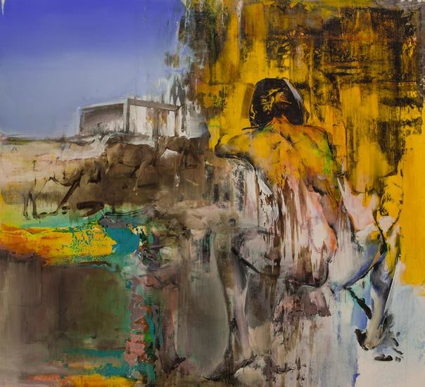 Zsolt Bodoni, Untitled, 2014, acrylic on canvas, 170 x 180 cm