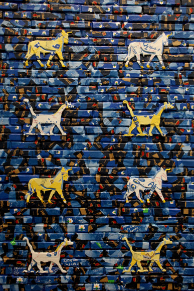 Michael Rakowitz, May the arrogant not prevail (detail), 2010