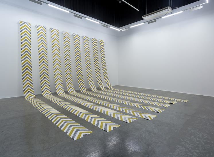 Hera B&uuml;y&uuml;ktaşcıyan, Everflowing Pool of Nectar, 2017, Chalk and graphite on paper, 1000 x 50 cm each