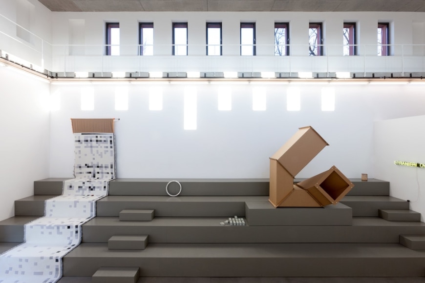 Installation view at Portikus, Frankfurt, Germany, 2016