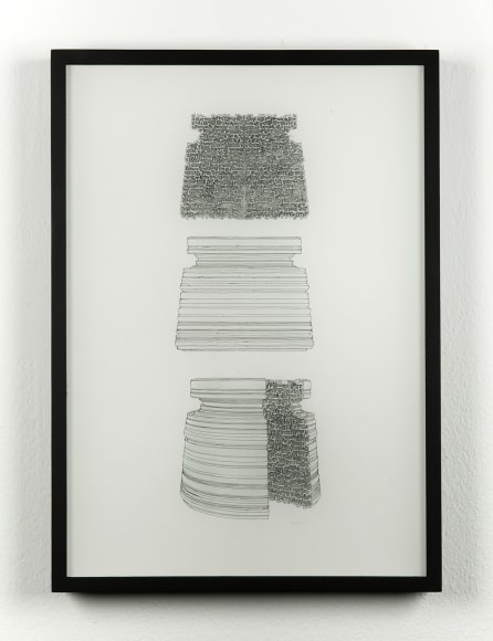 Nazgol Ansarinia, Drawing for Article 44, 2016, Ink and marker on paper, 43.5 x 31 cm