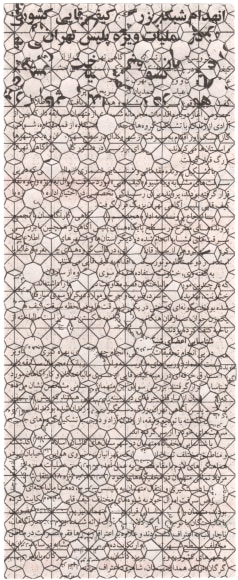 Nazgol Ansarinia, Reflections/Refractions, Special Police Operation in Tehran Destroys a Network of Bag Snatchers. Metropolitan Police Destroys a Network of Bag Snatchers, 2012, Newspaper collage, 30 x 40 cm