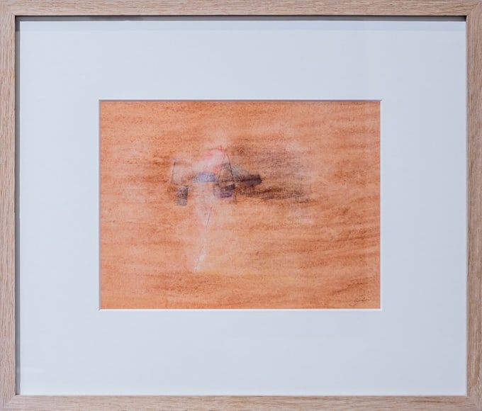 Chaouki Choukini, Désert 1, 1994, Watercolor on paper, 18 x 24 cm