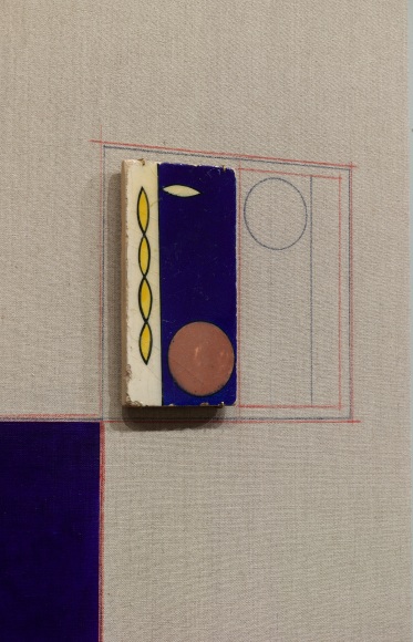 Kamrooz Aram, Blue Backdrop for Minor Arts (detail), 2018