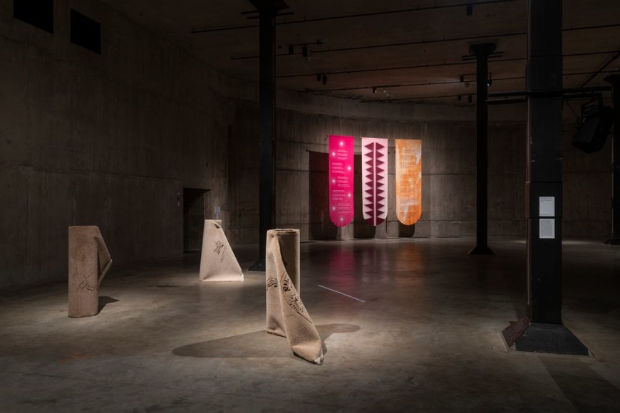 Hera Büyüktasçiyan,&nbsp;Reveries of an Underground Forest, 2019, Installation view at Enmeshed, the East Tank, Tate Modern, 2022