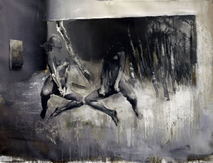 Zsolt Bodoni, Educatio II, 2012, acrylic and oil on canvas, 155 x 195 cm