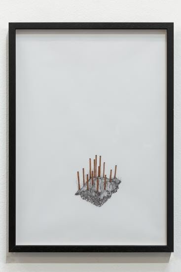 Nazgol Ansarinia, Untitled, Demolishing buildings, Buying waste, 2017, Ink and marker on paper,&nbsp;29.75 x 42&nbsp;cm