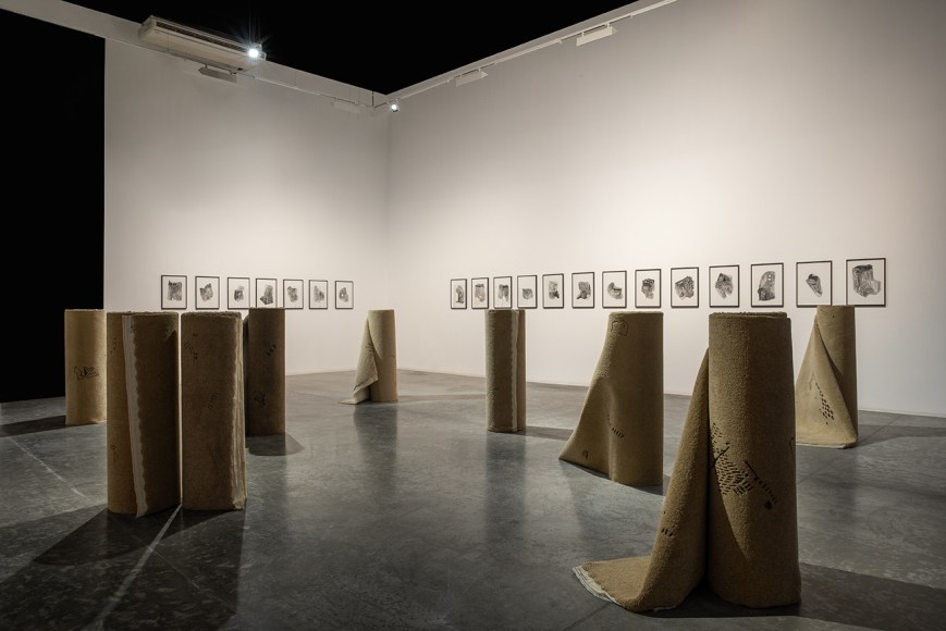 On Stones and Palimpsests,&nbsp;Hera B&uuml;y&uuml;ktaşcıyan, Installation view at Green Art Gallery, Dubai, 2020