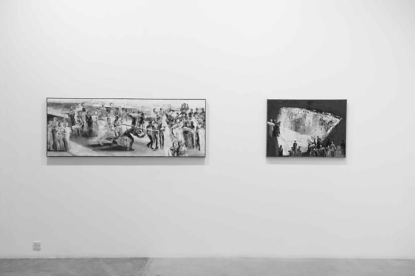 Grey Ash,&nbsp;Ahmad Moualla, Installation view at Green Art Gallery, Dubai, 2011