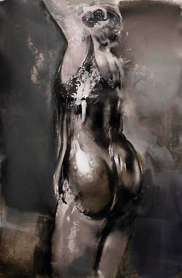 Zsolt Bodoni, Butt, 2012, acrylic and oil on canvas, 115 x 75 cm