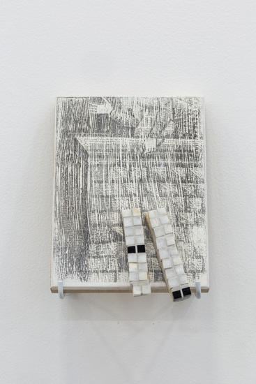 Hera Büyüktaşçıyan, Icons for builders, 2017, Wood and marble, 26.3 x 20 cm