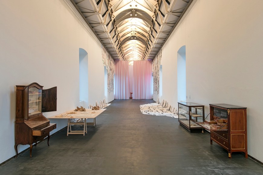 Michael Rakowitz. Imperfect Binding, Installation view at Castello di Rivoli Museo d&rsquo;Arte Contemporanea, Turin, Italy, 2019