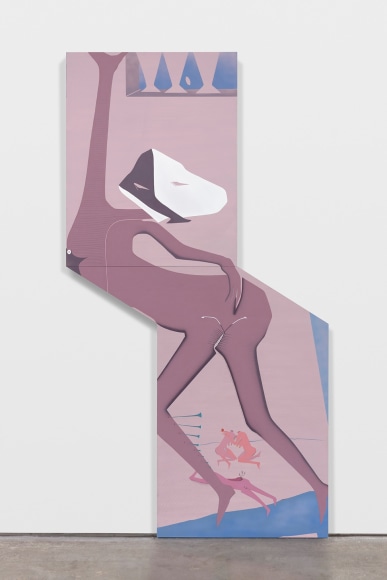 Maryam Hoseini,&nbsp;Toward Yes, Toward No II, 2020, Acrylic, ink and pencil on wood panel