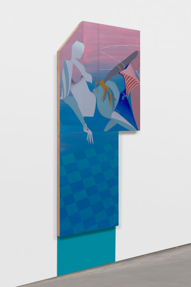 Maryam Hoseini,&nbsp;Two Visitors and Broken Window (left view), 2020